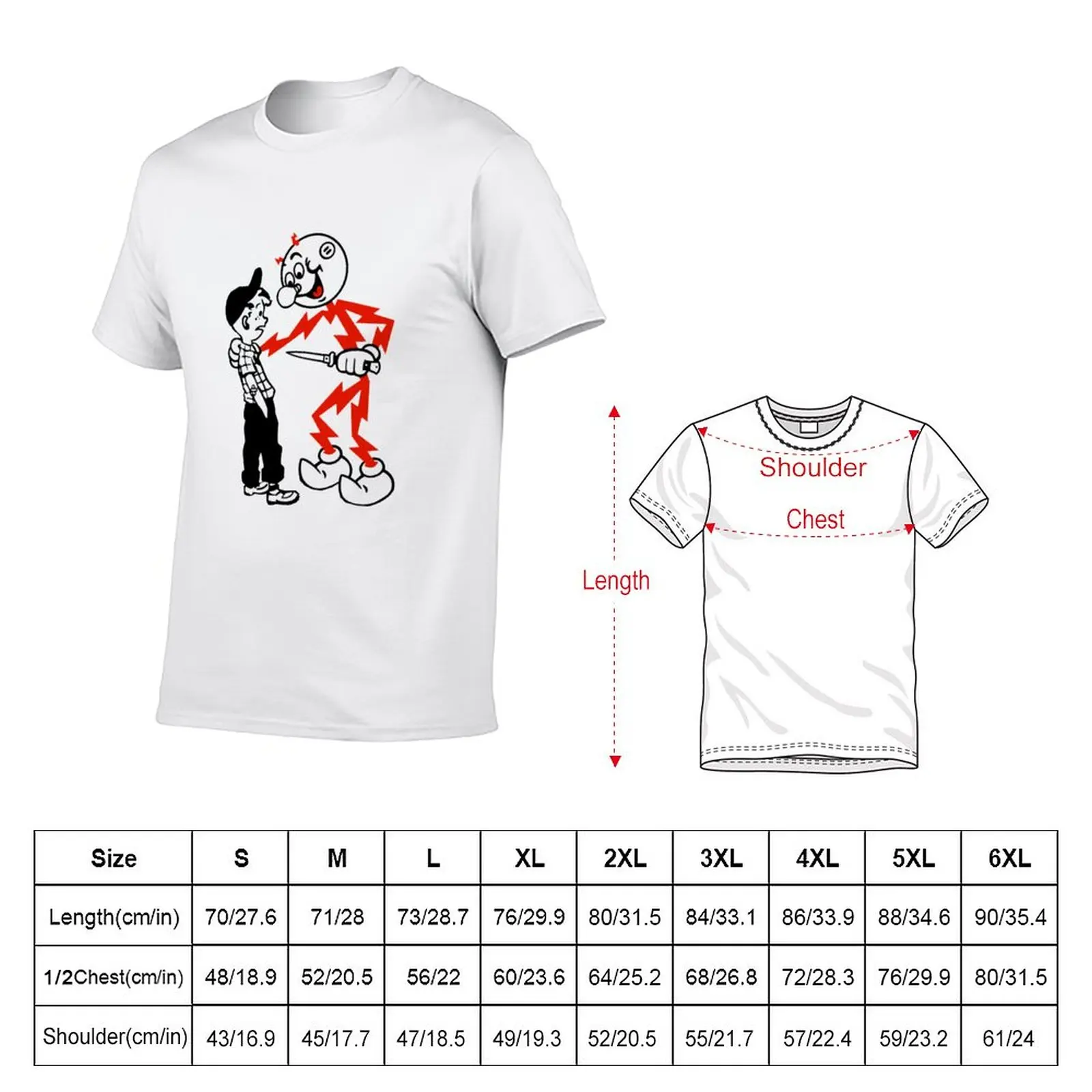 New Reddy Kilowatt T-Shirt summer top shirts graphic tees man clothes workout shirts for men