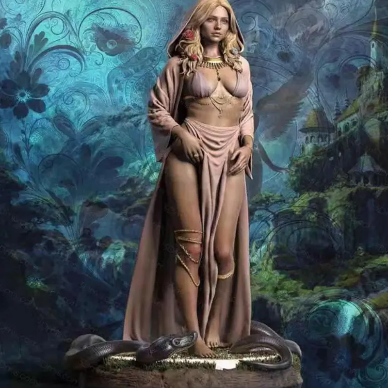 1/24 75mm 1/18 100mm Resin Model Female Goddess Athena Figurine Unpainted 1/24 75mm Figurine RW-1323