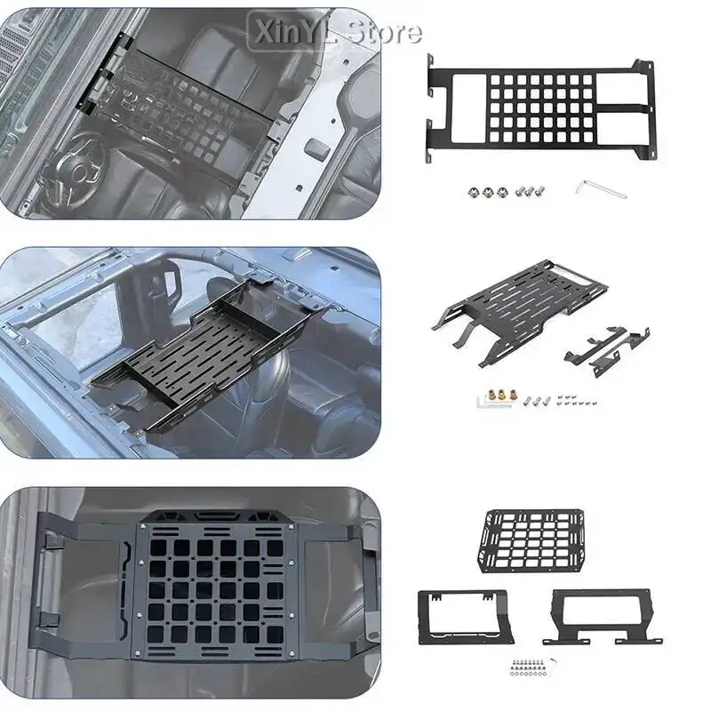 Car Front Rear Top Roof Racks Storage Luggage Shelf Organizer for Jeep Wrangler JL Gladiator JT 2018 Up Rack Accessories