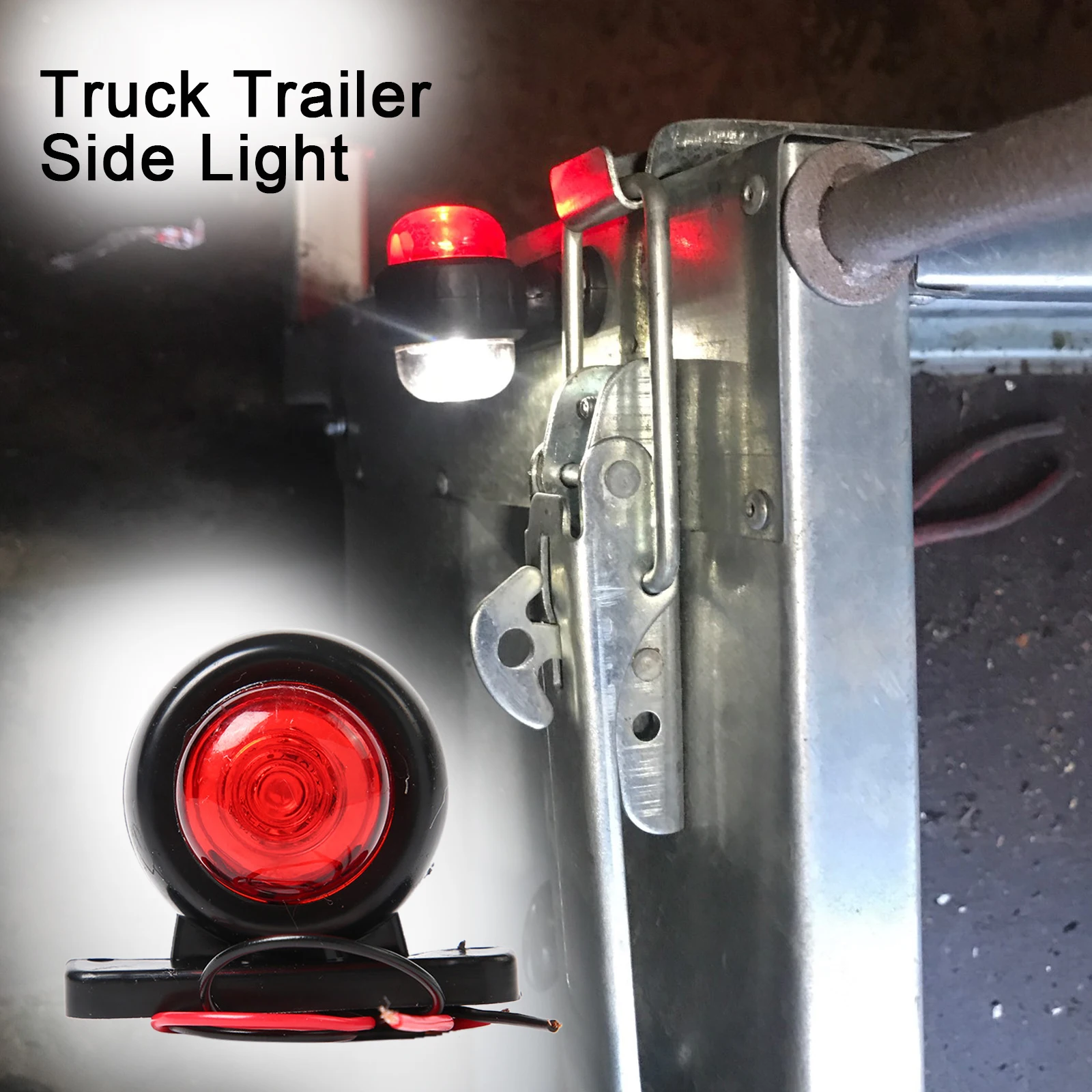 12V 24V Truck Trailer Lights LED Side Marker Position Lamp Lorry Tractor Clearance Lamps Parking Light Bulb Red White Amber