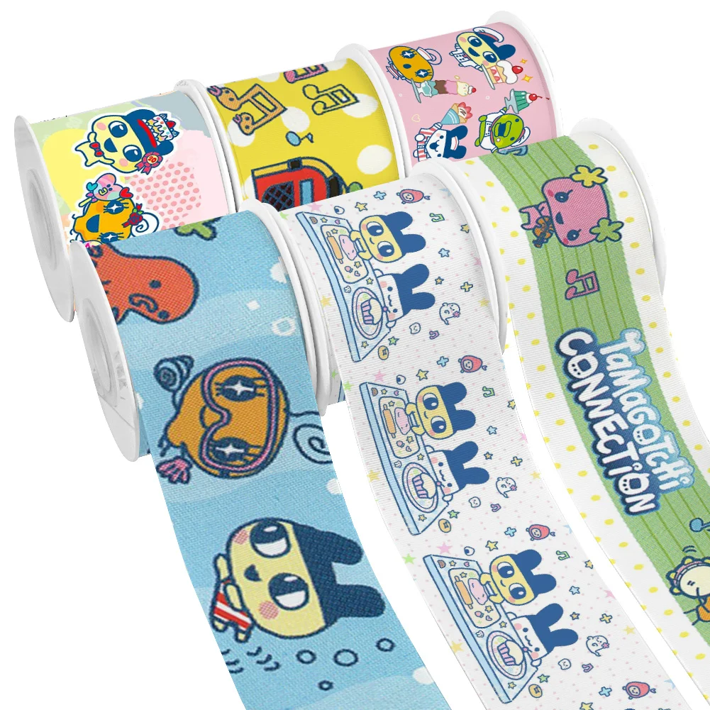 Lovely Japanese Cartoon Anime Printed Grosgrain Ribbon for Cheer Bows DIY Girl Headwear Hair Bows Satin Ribbon