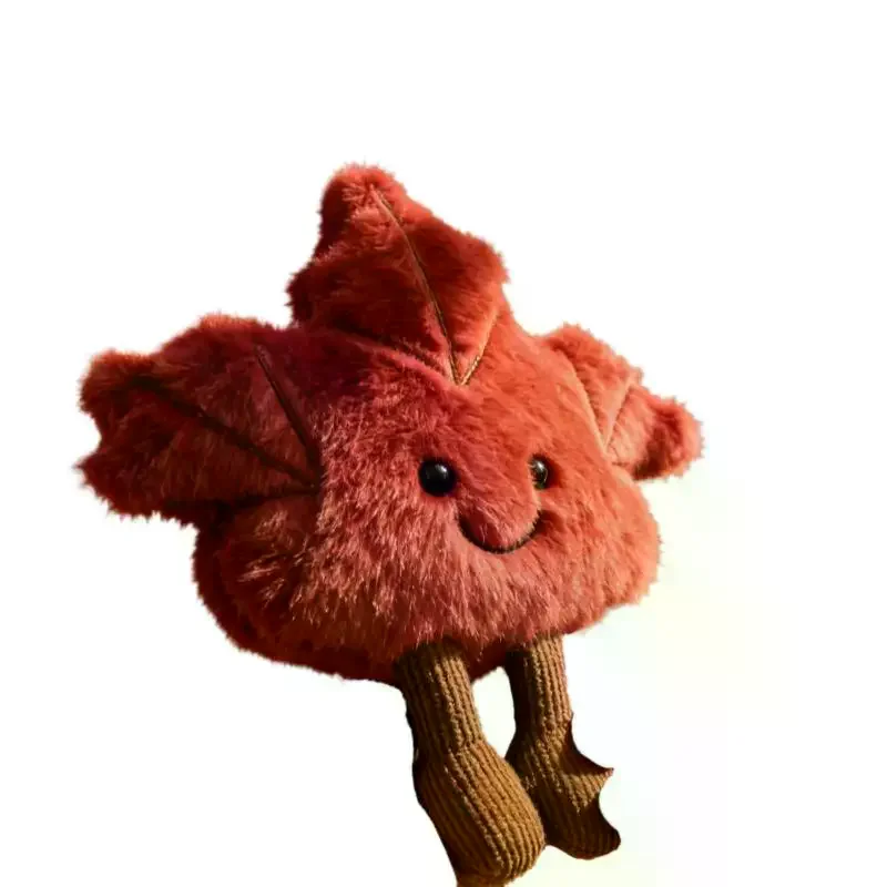 1Pcs Bag Pendant Cute Maple Leaf Doll Plush Keychain Toy Gift For Autumn Soft Stuffed Animal Collectible Toys view 5