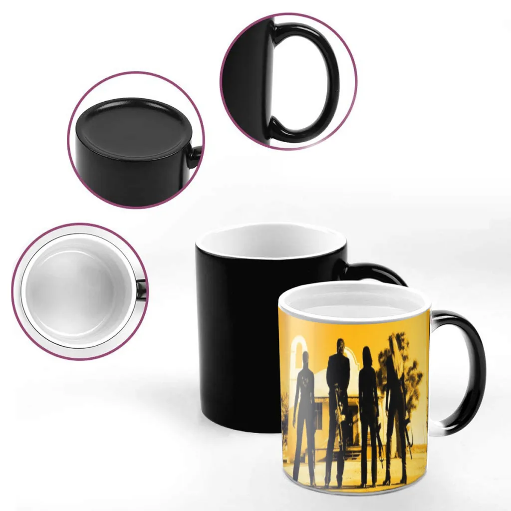 Kill Bill Hot Moive One Piece Coffee Mugs And Mug Creative Color Change Tea Cup Ceramic Milk Cups Novelty Gifts