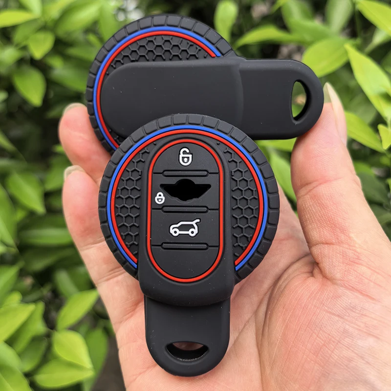 3/4-Tasten Silikon Autoschlüssel-Hülle für BMW Mini COOPERS ONE JCW F56 F55 F54 F57 F60 R55 R56 R57 R58 R59 R60 S Roadster