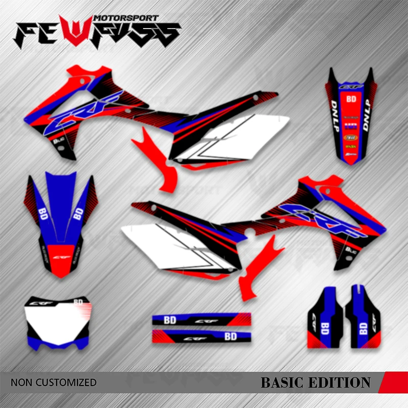 

Fewfuss Motorcycle Graphics Backgrounds Decals Stickers For HONDA CRF250 2014 2015 2016 2017 CRF450 2013 2014 2015 2016