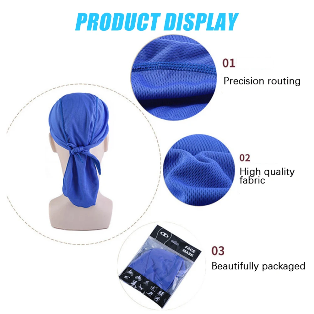 Quick Dry  Bandana UV Protection Headband Scarf Summer Men Running Riding Bandana Headscarf  Hiking Running Balaclava Headscarf