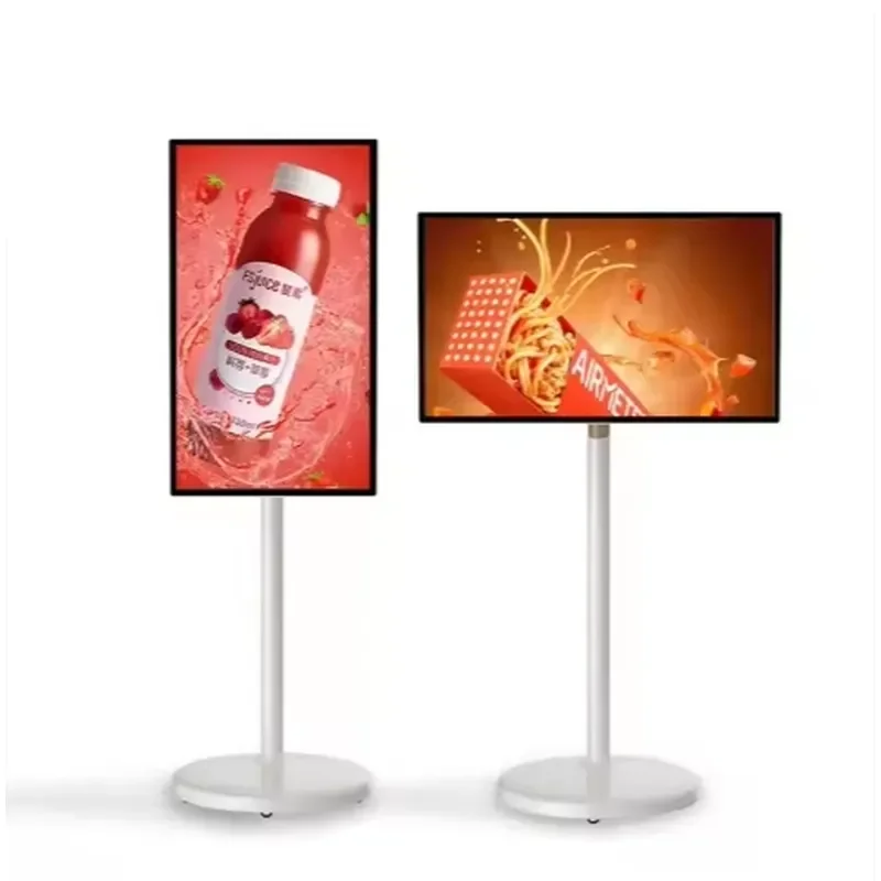 27 Inch Touch Screen Digital nage Por Wireless Vertical Display ed Interactive Kiosk For Indoor Outdoor