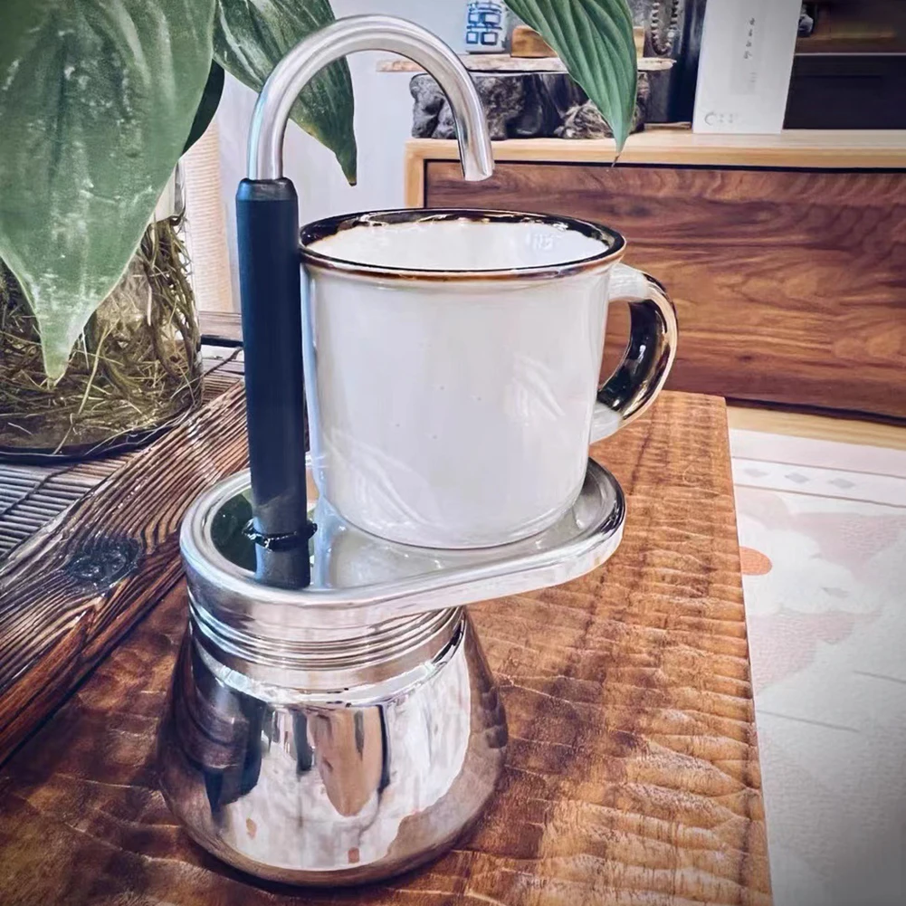 

Mini Moka Pot Double Tube 304 Stainless Steel Coffee Pot Italian Coffee Maker Machine Espresso Kitchen Coffeeware Utensils Tool