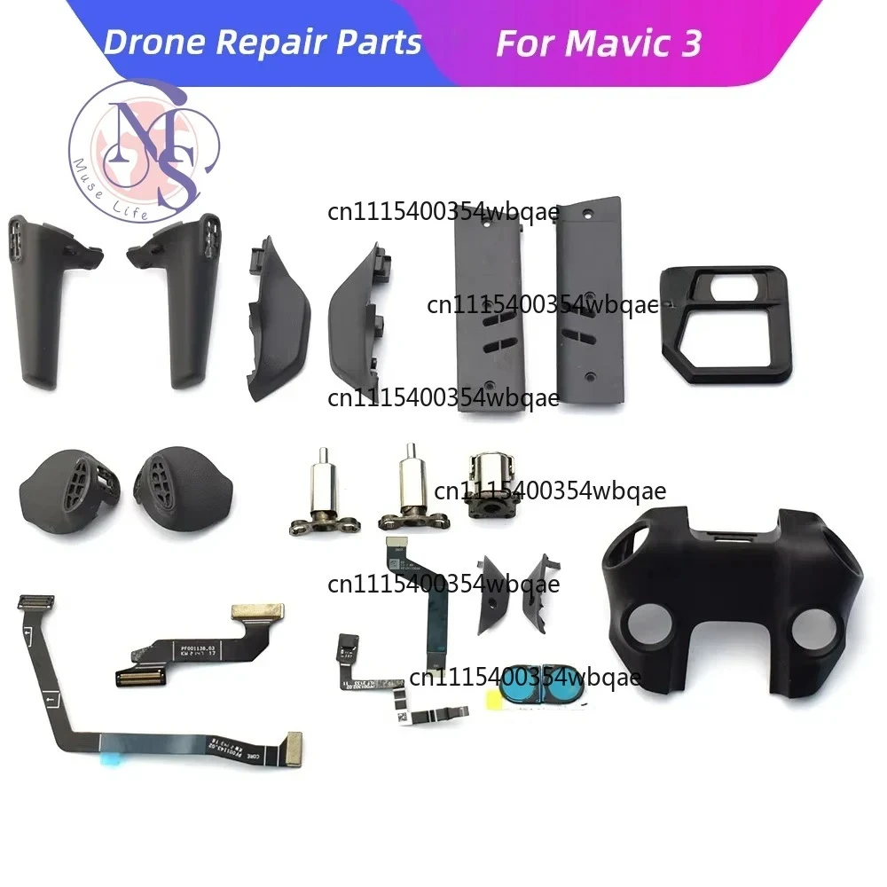 ZOCI-FOR-ESC GPS Flex Cable & Rear Axis Parts For DJI Mavic 3 Drone Landing Gear Lens Frame Motor Cover Repair Parts