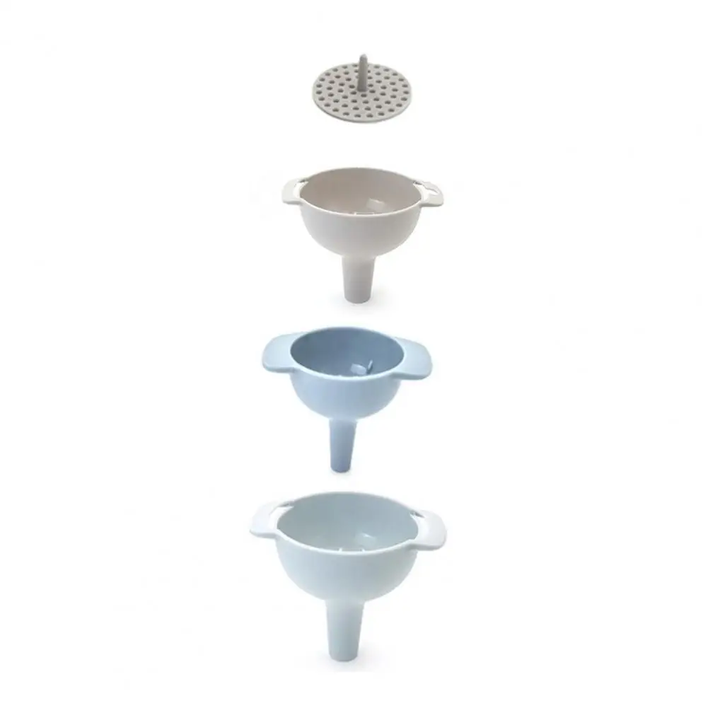 

Kitchen Funnel Set Removable Filter Funnel Bpa-free Kitchen Funnels for Bottles Spices Detachable Strainer Filter for Powders
