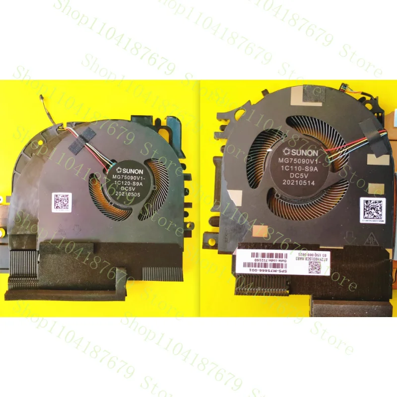 == M75666-001 MG75090V1-1C120-S9A MG75090V1-1C110-S9A جديد لـ HP Zbook fury 17 G8 CPU GPU مروحة تبريد الرسومات #1