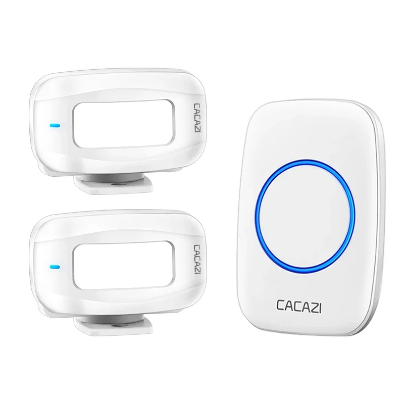 CACAZI Intelligent Wireless Motion Sensor Alarm Doorbell Remote Control Shop Induction Welcome Door Bell IR Infrared Detector