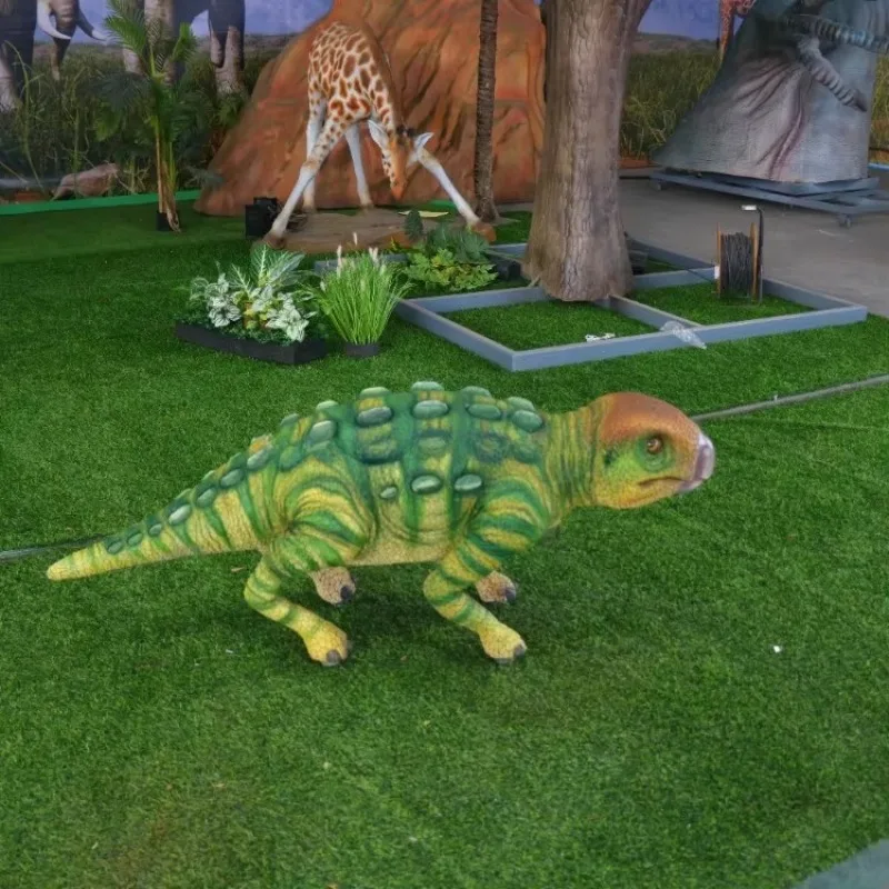 Ankylosaurus Robot Dog: Dino-Inspired Patrol Bot for Theme Park Security & Sci-Fi Attractions