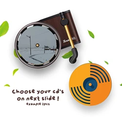 Custom Record Player Vinyls Albums CD logo Car Perfume Auto Air Freshener Personality Auto Air Vent Fragrance Smell Diffuser