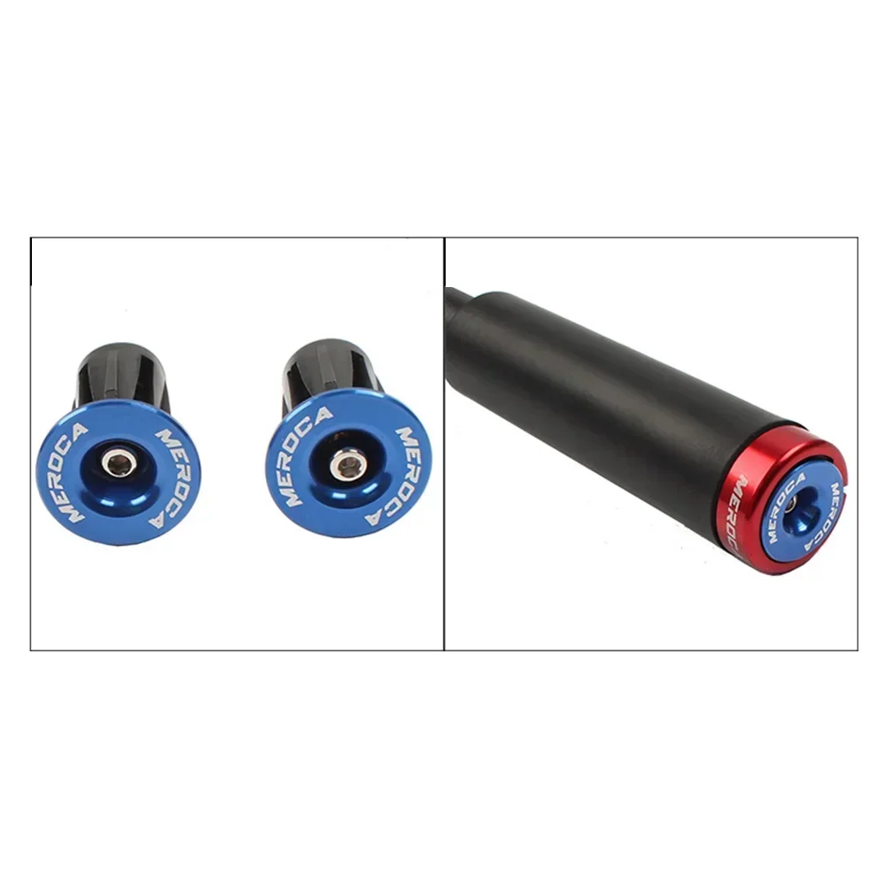 Bicycle Bar End Cap Plug Bike Grips Cap Plugs Handlebar Grips Kit*34mm Mountain Bike Road Bike Aluminum Alloy