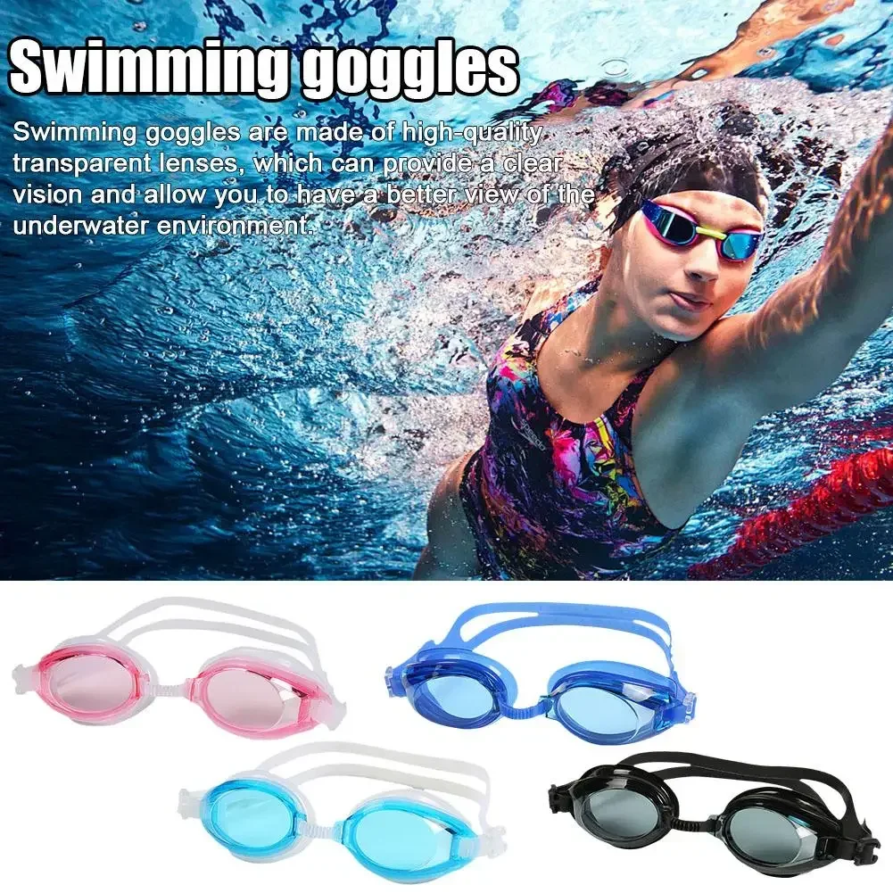 Occhiali da nuoto per adulti regolabili Cool comodi occhialini da nuoto da competizione professionali specchio da nuoto in Silicone colorato