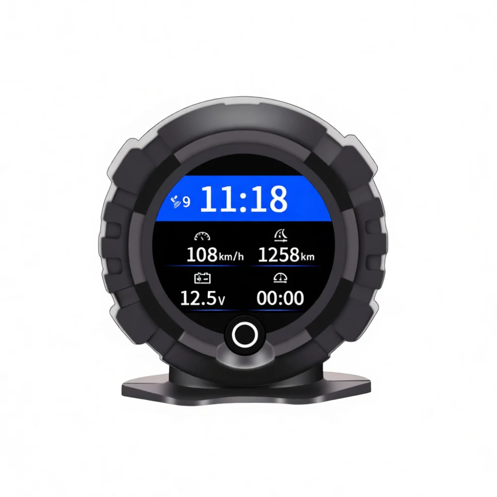 Car GPS Slope Meter Inclinometer Off Road Altitude Gauge Multifunctional Vehicle Dashboard HUD Compass Angle Indicator