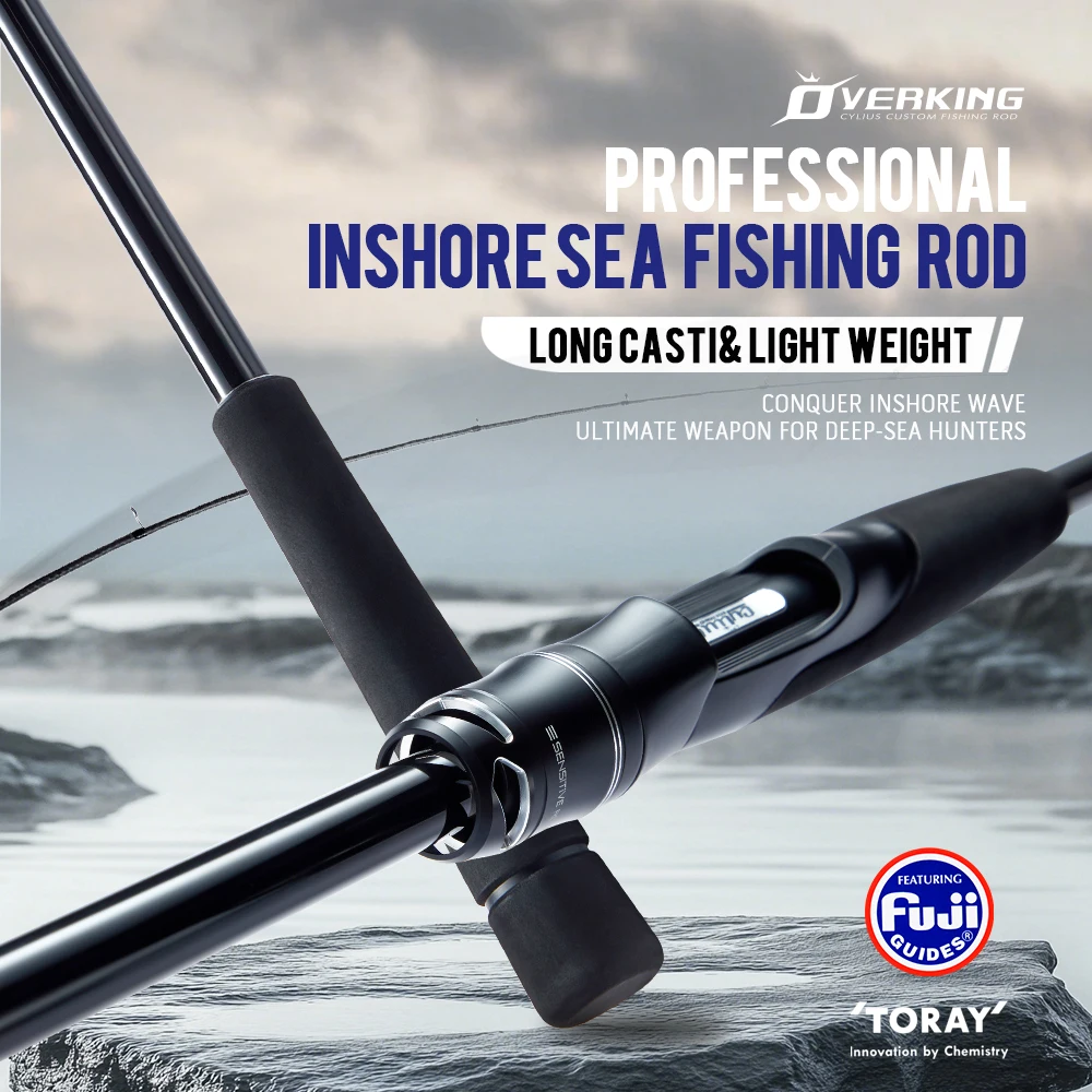 Caña Soloking Overking Longcast – Carbono 40T ultraligero para lubina - imagen 3