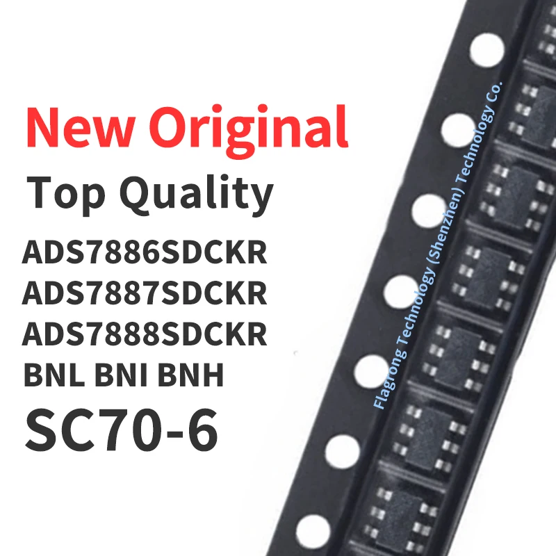 

1 Piece ADS7886SDCKR ADS7887SDCKR ADS7888SDCKR Silkscreen BNL BNI BNH SC70-6 Chip IC New Original