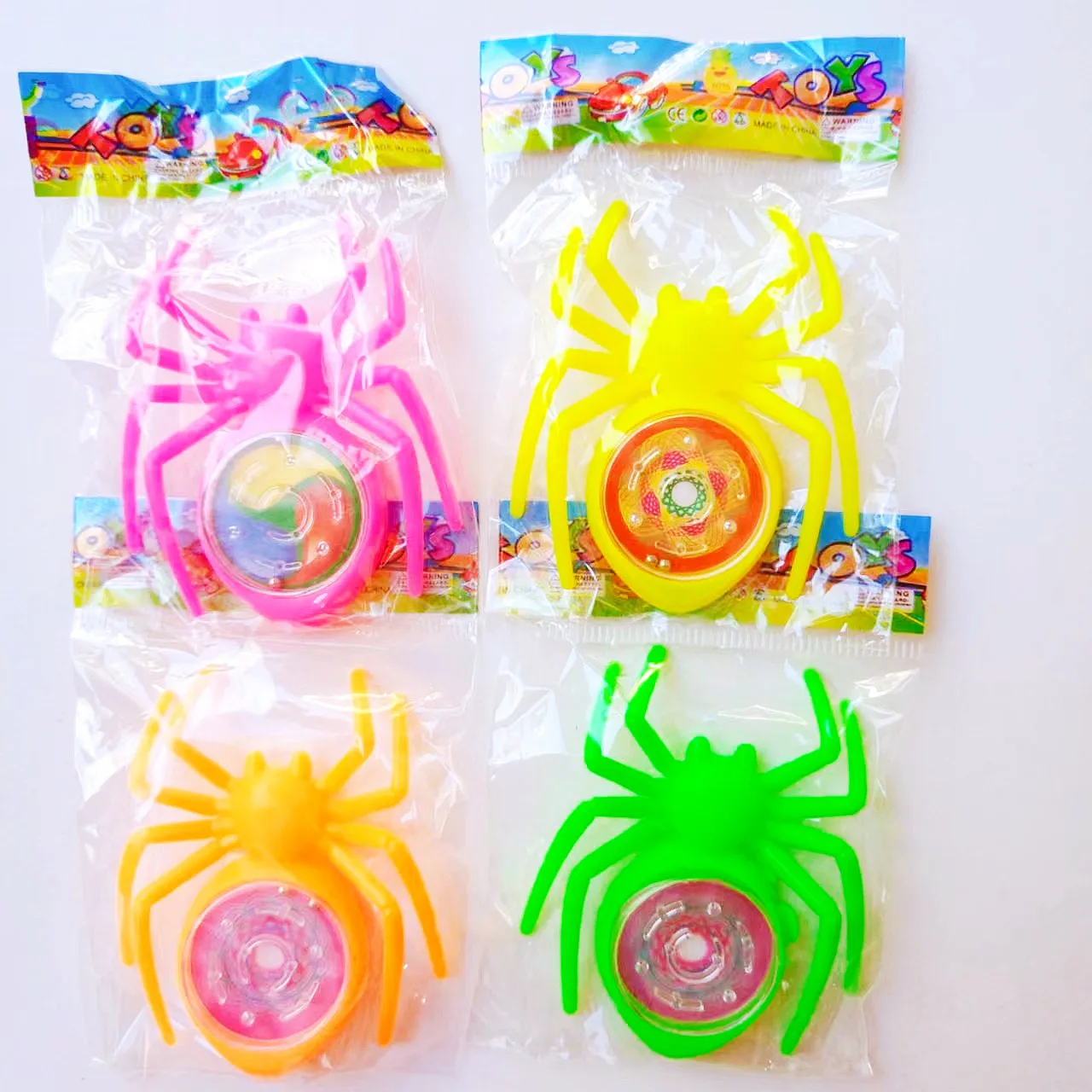 12 Pcs  Fun Children\'s Day Birthday Party Favor Candy Color Spider Rolling Ball Maze Game Pinata Filled Gift Bag Toy Giveaway