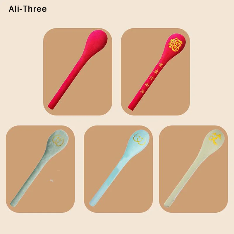 1Pcs High Elasticity Latex Velvet Massage Pat Fu Character Slap Stick Massager Back Pain Relief Portable Body Vibration Hammer