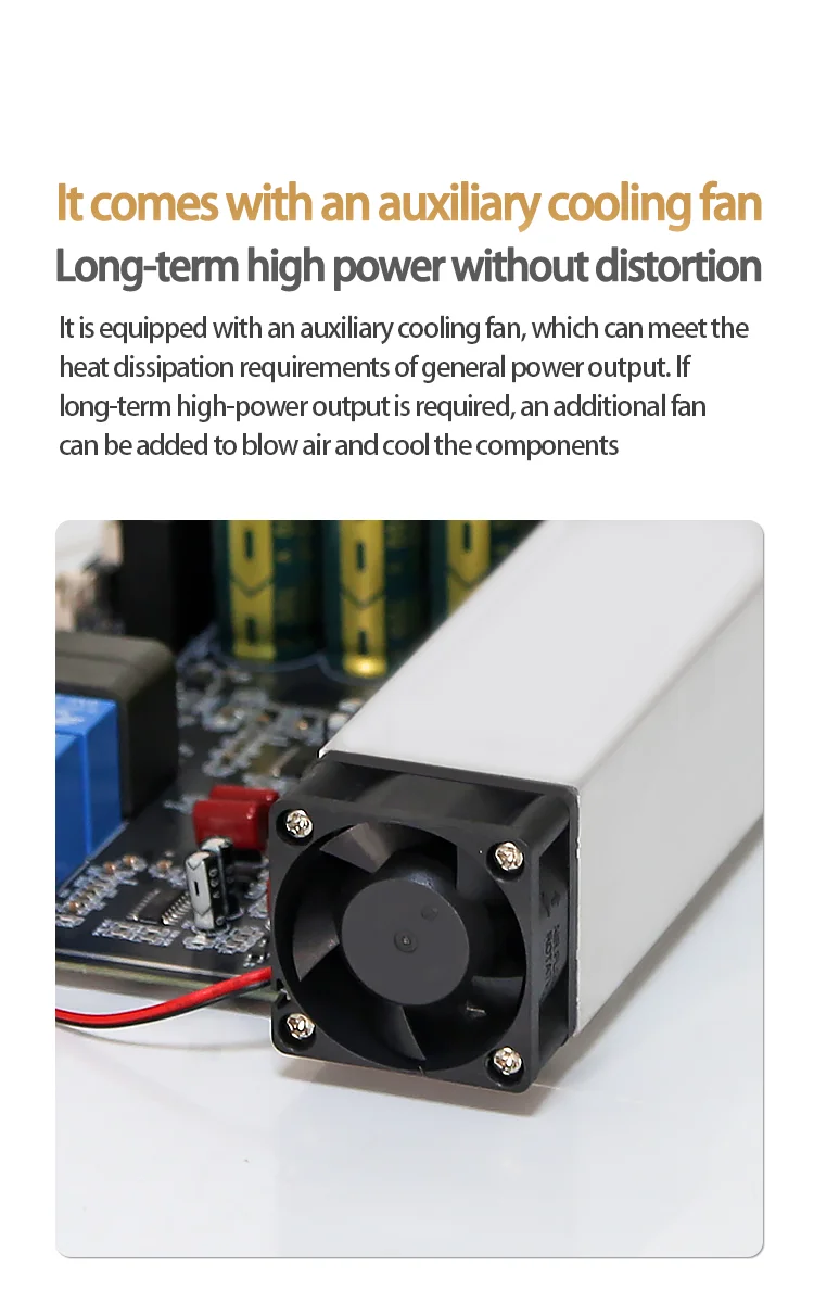Yd1000W Hochleistungs-Digitalverstärkerplatine Zweikanal 500W+500W BTL Brückengesteuert 1000W mit Schaltnetzteil – Detail 11