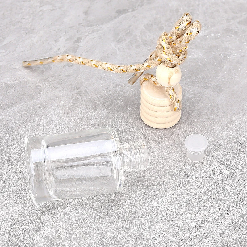 5/8/10ML Car Hanging Glass Bottle Air Freshener Empty Bottle Aromatherapy Pendant Diffuser Car Decoration Aromatherapy Ornament