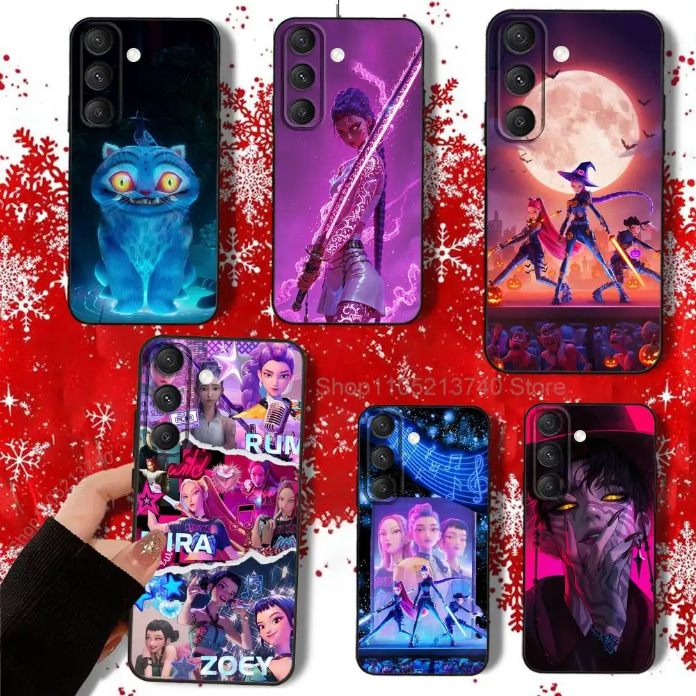 

R-Rumi Jinu Demon H-Hunters Phone Case For Samsung S22,S24,S20,S25,S23,S30,S21,Ultra,Plus,Fe,Lite 4G,5G Black Soft Cover