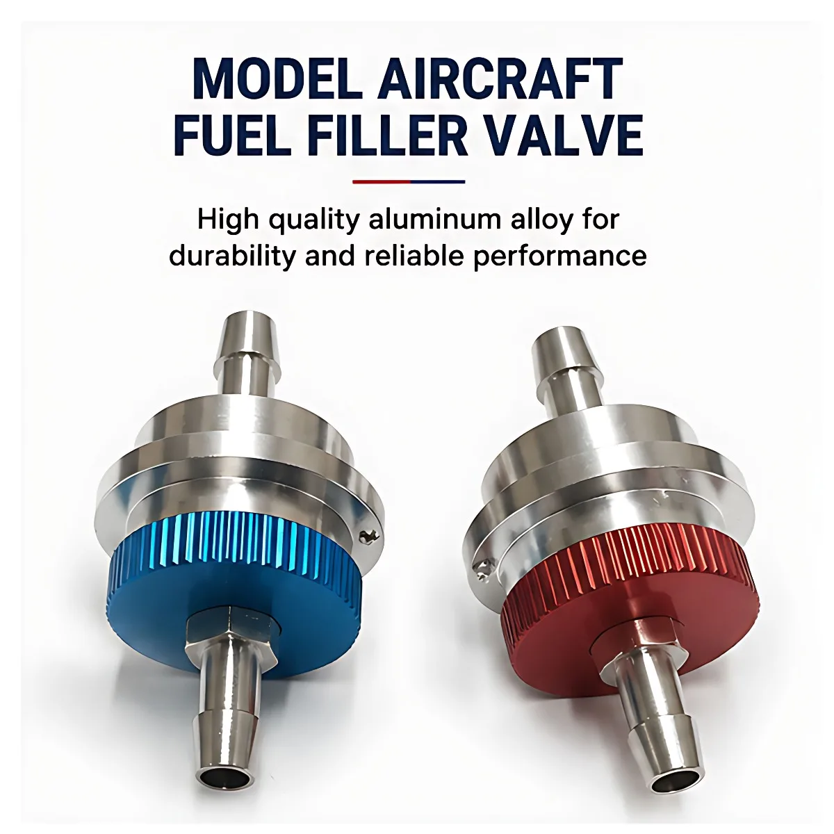 RC Fuel Nozzle for Methanol Models with Quick-Connect Adapter & Dust Cap