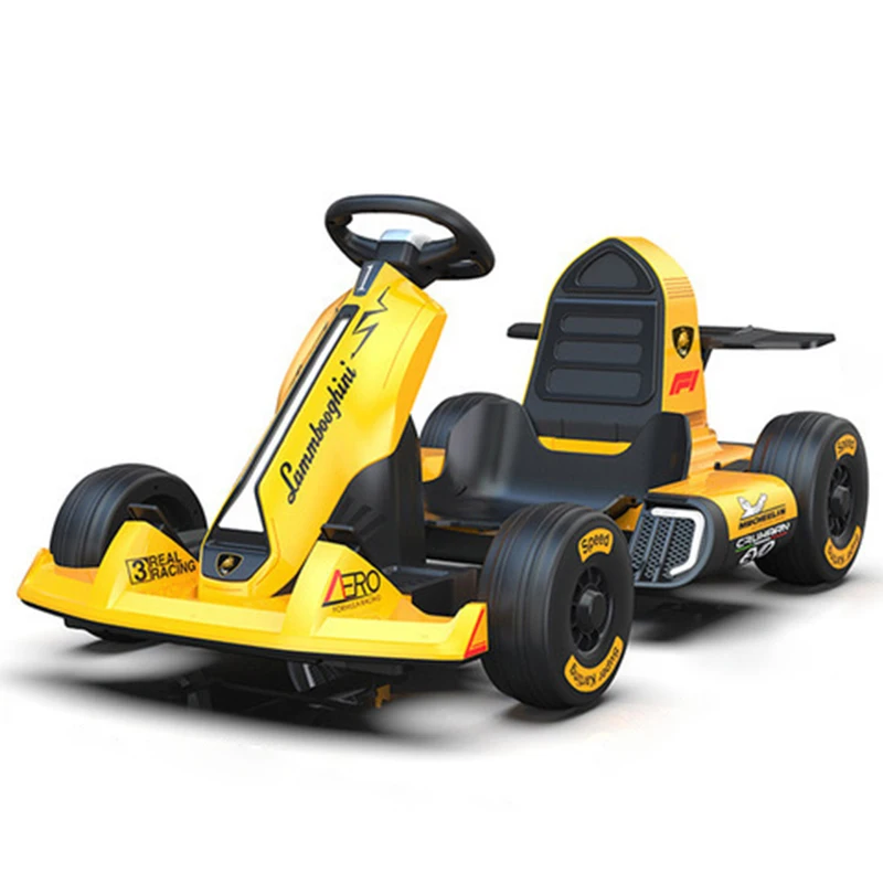 

Детский электрический четырехколесный картинг с двойным приводом 550, моторный картинг, питание от аккумулятора 12 В, 7 А, детский электрический картинг для мальчиков