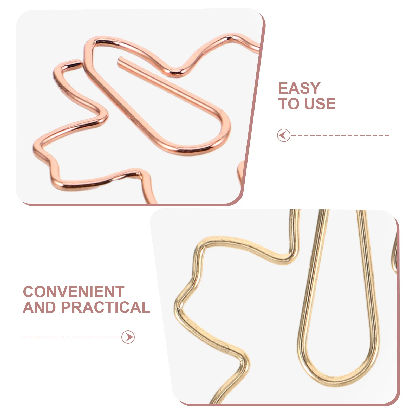 60pcs Cherry Blossom Document Clips Metal Paper Clips Decorative Note Clip For File Organizing Reusable Stationery Clamps Office