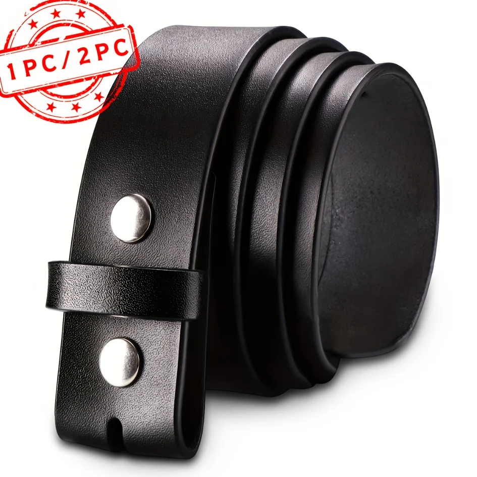 1/2pcs Men's Western Cowboy Belt Without Buckle Interchangea