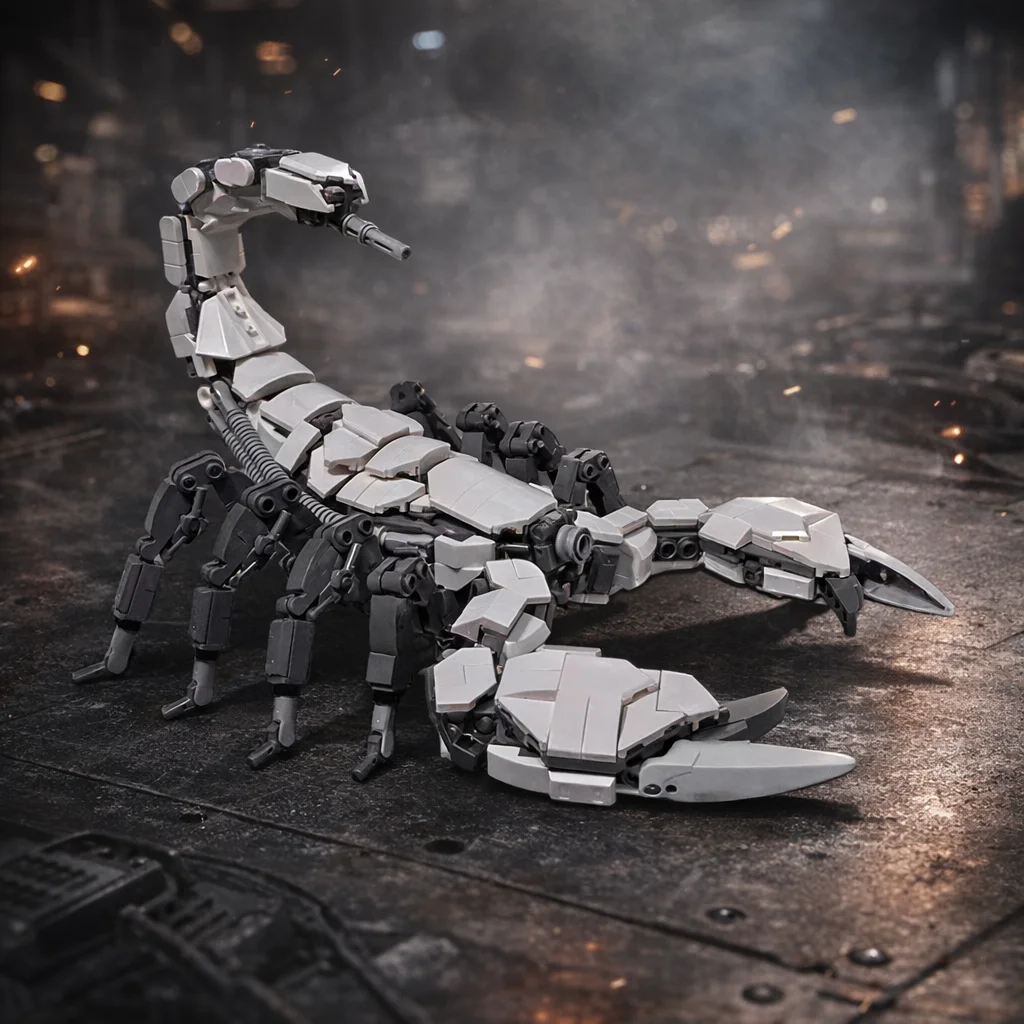 

Механическая модель скорпиона MOC: Конструктор-робот-насекомое с подвижными суставами, DIY-набор для взрослых и детей, игрушка-подарок, креативный набор для демонстрации