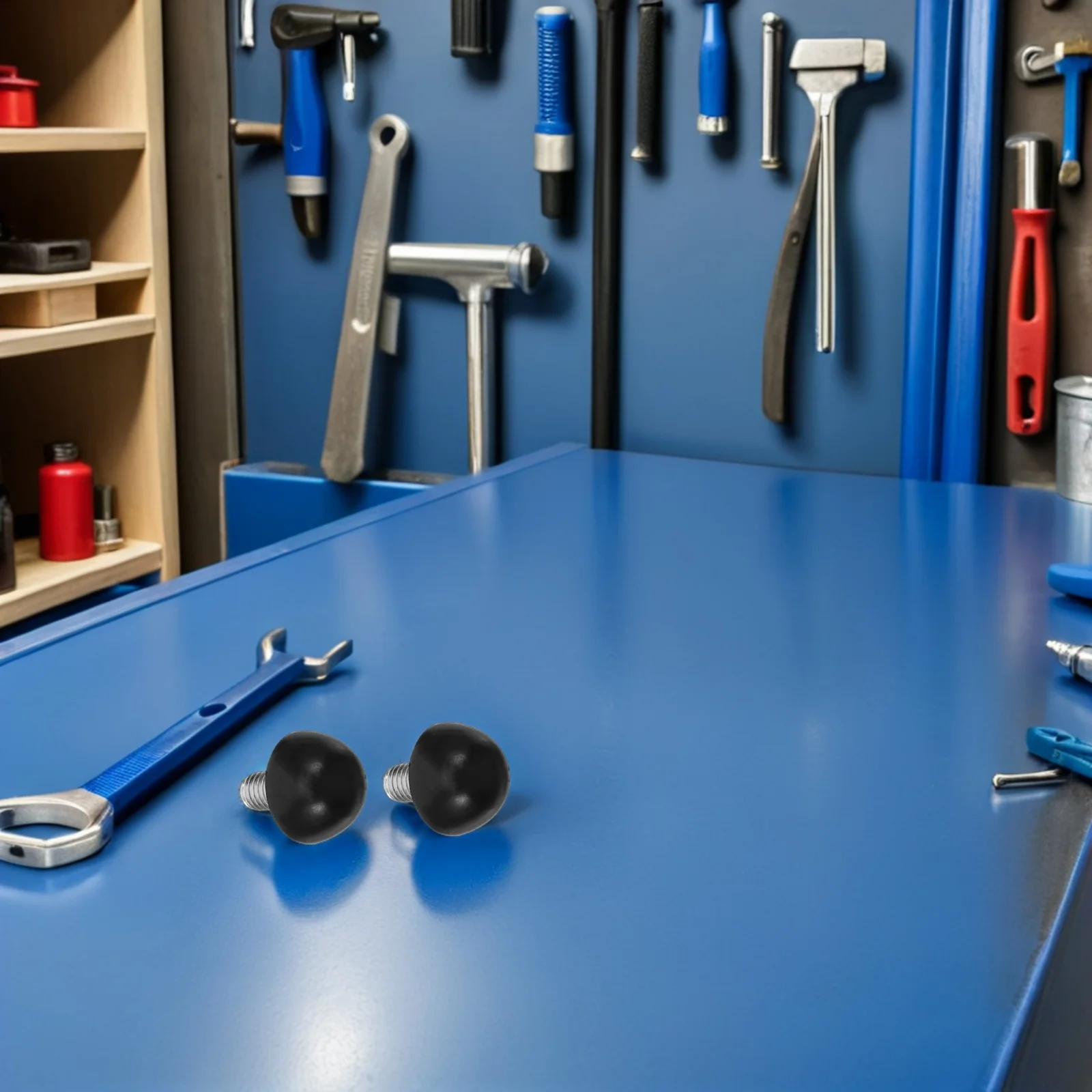 48pcs Adjustable Cabinet Feet Pad M8X15Mm Threaded Furniture Leveling Feet For Table Chair Legs Screw-In Glides Desk Leg