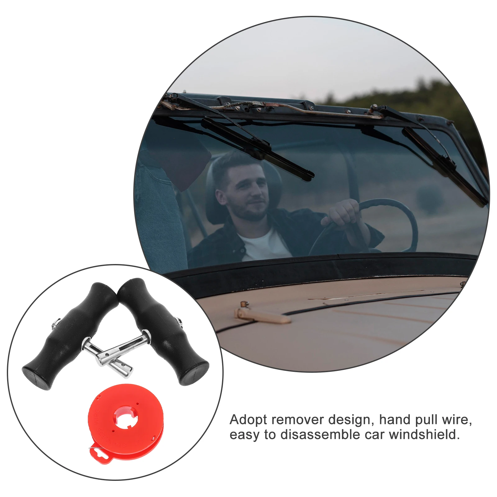 

1 Set Windshield Removal Tool Auto Windscreen Glass Removal Kit Car Repair Tool Durable Reusable Safe Efficient Installation