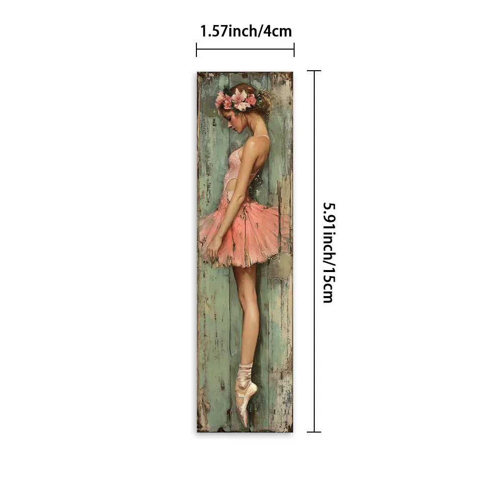 32pcs, Vintage Ballet Girl Theme Bookmarks, Christmas, Teacher Gift, Back-To-School Holiday Gifts, Creative Artistic Designs