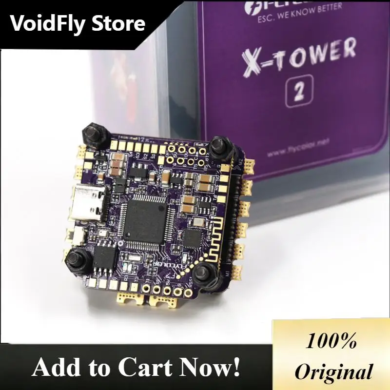 CarrySimpleFLYCOLOR X-TOWER 2 F722 Flight Controller 60A 32Bit 4in1 Brushless ESC Stack