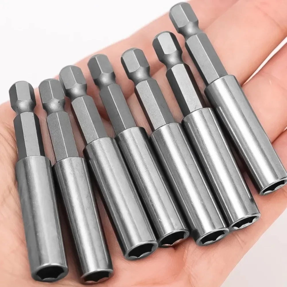 10/1pcs Magnetic Drill Bit Extension Rods Screwdriver Drive Guide 1/4 Hex Batten Head Quick Change Power Screw Driver Adapter