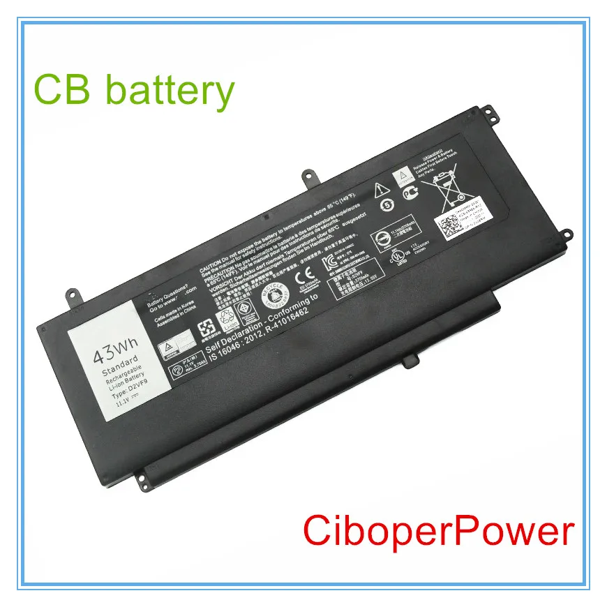 D2VF9 Laptop Battery For 15 7547 7548 For  5459 Sereis 0PXR51 0YGR2V P41F P68G 4P8PH PXR51 43WH