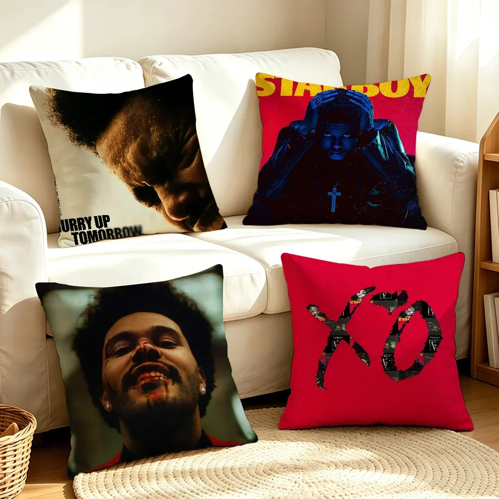 Singer The W-Weeknd-S A-Abel Tesfaye cushion cover Soft Smooth Hidden Zipper Washable Decorative Couch Office Housewarming Gift