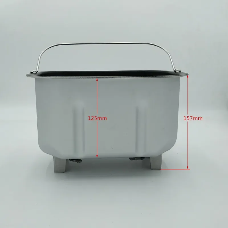 Food Grade Coating Double Mixing Liner Bucket Noodle Bucket 1250g Capacity Accessories Suitable for Household Bread Machine