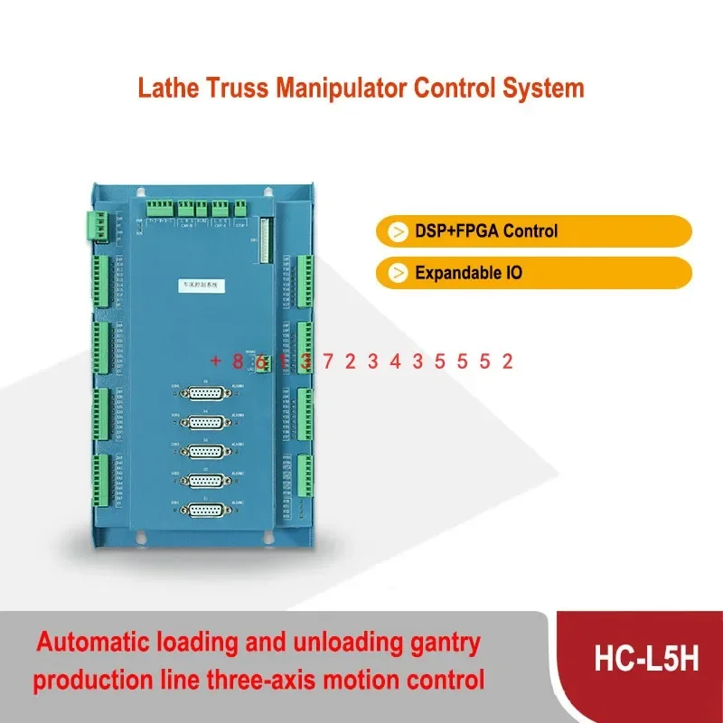 HC-L5H مخرطة الجمالون نظام التحكم مناور التحميل والتفريغ التلقائي نظام التحكم في الحركة 3 محاور
