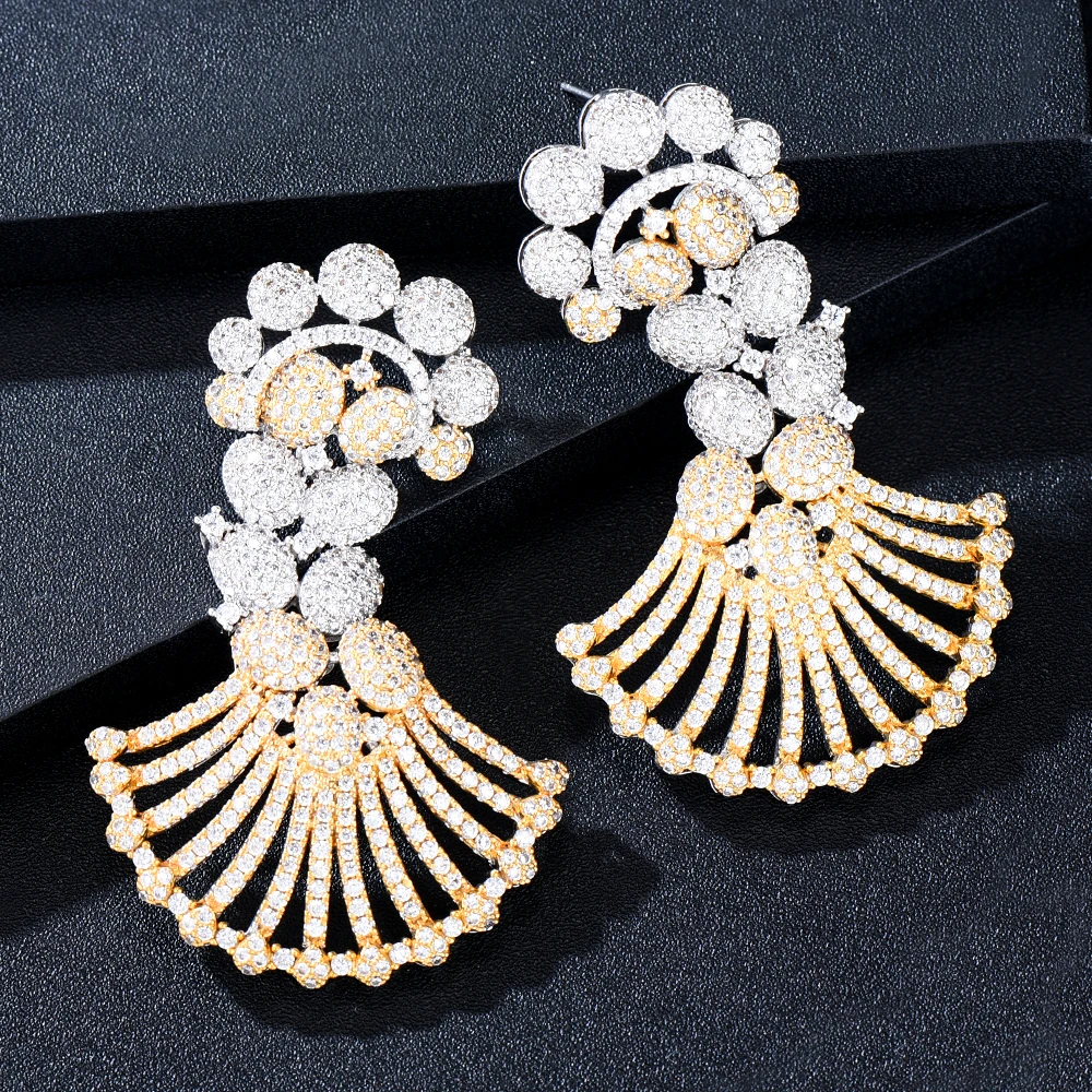 

Missvikki Gorgeous Dubai Earrings For Women Bridal Wedding Party Earrings Jewelry Luxury Geometric High Quality New Accessories