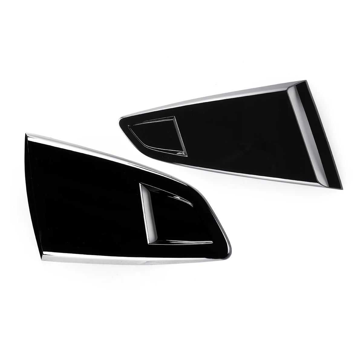 Pair Car Side Window Quarter Rear Louver Scoops Side Vent Scoop Cover Trim For Ford For Mustang 2 Door 2015-2020 For Coupe Model