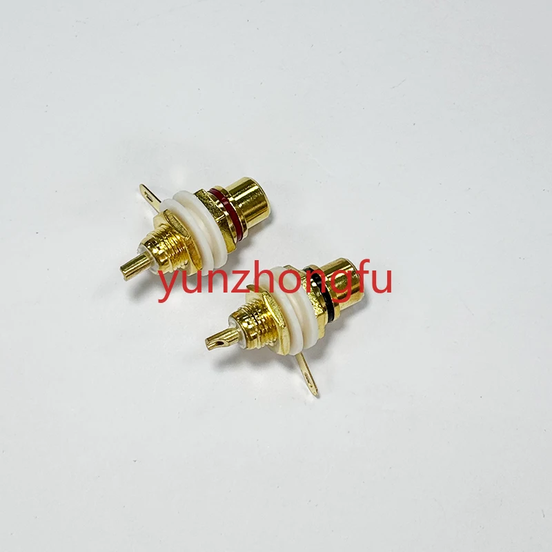 bornes-rca-en-cuivre-pur-chassis-d'amplificateur-de-puissance-chassis-tout-en-aluminium-chassis-d'instrumentation-accessoires-de-bricolage-rouge-et-noir