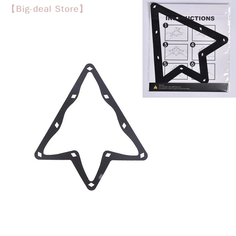 

【M】Magic 9-Ball Rack Sheet, Thin Triangle Holder for Billiards Table, Precise Positioning Accessory for Pool Games