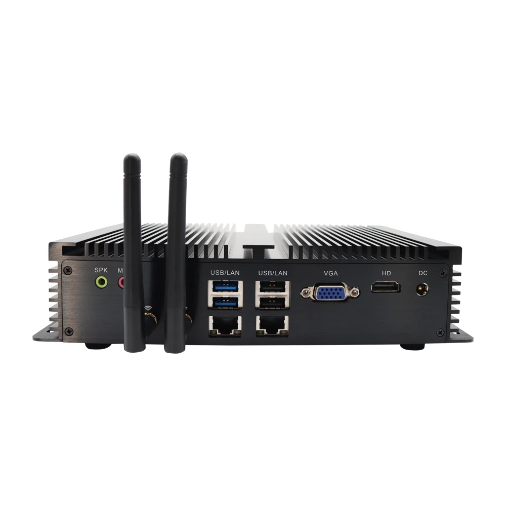 2025 OBAL 12V كمبيوتر صغير بدون مروحة صناعية مع I7 10510U Win 11 Linux SIM 6COM كمبيوتر قوي مدمج في المخزون