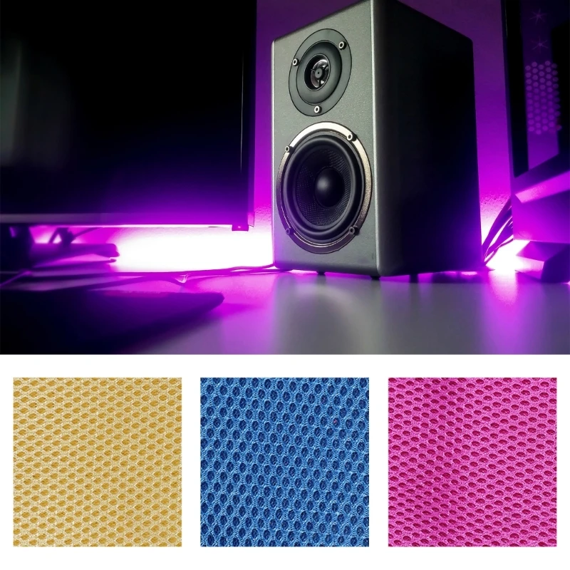 Speaker Mesh Cloth Breathable Acoustic Sound Box Dustproof Protective Stereo Gille Fabric Audio Decoration Home Radio Equipment