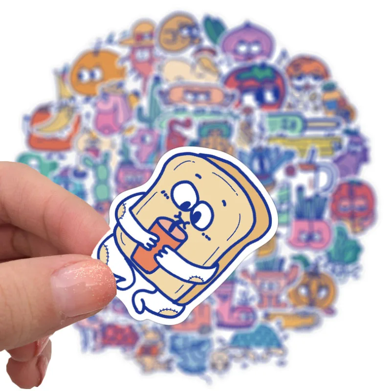 10/30/50pcs  Cartoon Monster Image Graffiti Stickers Waterproof Skateboard Travel Phone Laptop Kids Toys Decal Decor Stickers
