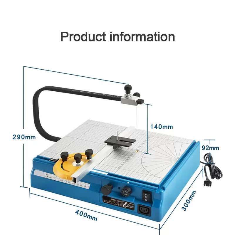 KD-6A 소형 다기능 버블 전기 가열 절단기 KT 보드 진주 면 이동 가열 와이어 조정 가능 0-90 °
